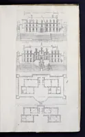 Picture 12 of 29 from Liure d'architecture de Iacques Androuet, du Cerceau : auquel sont contenues diuerses ordonnances de plants et éleuations de bastiment pour seigneurs, gentilshommes, & autres ... : tres-vtile et necessaire a ceux qui veulent bastir, à ce qu'ils soient instruits, & cognoissent les frais & la despense qu'il y conuient faire (1615), leaf 100