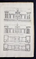 Picture 18 of 29 from Liure d'architecture de Iacques Androuet, du Cerceau : auquel sont contenues diuerses ordonnances de plants et éleuations de bastiment pour seigneurs, gentilshommes, & autres ... : tres-vtile et necessaire a ceux qui veulent bastir, à ce qu'ils soient instruits, & cognoissent les frais & la despense qu'il y conuient faire (1615), leaf 116
