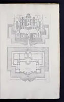 An illustration from Liure d'architecture de Iacques Androuet, du Cerceau : auquel sont contenues diuerses ordonnances de plants et éleuations de bastiment pour seigneurs, gentilshommes, & autres ... : tres-vtile et necessaire a ceux qui veulent bastir, à ce qu'ils soient instruits, & cognoissent les frais & la despense qu'il y conuient faire (1615)