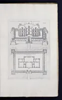 Picture 5 of 29 from Liure d'architecture de Iacques Androuet, du Cerceau : auquel sont contenues diuerses ordonnances de plants et éleuations de bastiment pour seigneurs, gentilshommes, & autres ... : tres-vtile et necessaire a ceux qui veulent bastir, à ce qu'ils soient instruits, & cognoissent les frais & la despense qu'il y conuient faire (1615), leaf 76