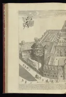 An illustration from Cantabrigia illustrata, sive, Omnium celeberrimae istius universitatis collegiorum, aularum, bibliothecae academicae, scholarum publicarum, Sacelli Coll. Regalis, nec non totius oppidi ichnographia (1690)