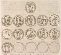 An illustration from Imperatorum romanorum numismata ex aere mediae et minimae formae : descripta & enarrata (1671)