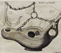 Picture 32 of 48 from De lucernis antiquorum reconditis libb. sex : in quibus earum recens inuentarum adhuc ardentium obseruationes multae primum afferuntur ... : explicatis diligenter abditissimis quaestionibus de ignium causis, origine, varietate, duratione, motu, & extinctu, de antiperistasi, fumo, cinere, lentore, mistis incombustibilibus, brutorum funeribus, & alijs naturae arcanis ... (1652), leaf 501