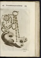 Picture 34 of 48 from De lucernis antiquorum reconditis libb. sex : in quibus earum recens inuentarum adhuc ardentium obseruationes multae primum afferuntur ... : explicatis diligenter abditissimis quaestionibus de ignium causis, origine, varietate, duratione, motu, & extinctu, de antiperistasi, fumo, cinere, lentore, mistis incombustibilibus, brutorum funeribus, & alijs naturae arcanis ... (1652), leaf 522