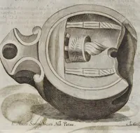 Picture 41 of 48 from De lucernis antiquorum reconditis libb. sex : in quibus earum recens inuentarum adhuc ardentium obseruationes multae primum afferuntur ... : explicatis diligenter abditissimis quaestionibus de ignium causis, origine, varietate, duratione, motu, & extinctu, de antiperistasi, fumo, cinere, lentore, mistis incombustibilibus, brutorum funeribus, & alijs naturae arcanis ... (1652), leaf 592
