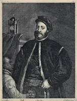 An illustration from Davidis Teniers Antuerpiensis, pictoris, et a cubiculis ser.mis principibus Leopoldo Guil. archiduci et Ioanni Austriaco, Theatrum pictorium : in quo exhibentur ipsius manu delineatae, eiusque curâ in aes incisae picturae archetipae italicae, quas ipse ser.mus archidux in pinacothecam suam Bruxellis collegit (1660)