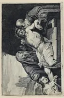 An illustration from Davidis Teniers Antuerpiensis, pictoris, et a cubiculis ser.mis principibus Leopoldo Guil. archiduci et Ioanni Austriaco, Theatrum pictorium : in quo exhibentur ipsius manu delineatae, eiusque curâ in aes incisae picturae archetipae italicae, quas ipse ser.mus archidux in pinacothecam suam Bruxellis collegit (1660)