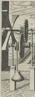 Picture 14 of 37 from La premiere[-seconde] partie des desseins artificiaulx de toutes sortes des moulins : a vent, a l'eau, a cheual & a la main : auec diuerses sortes des pompes & aultres inuentions ... (1617), leaf 205