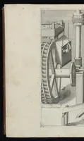 An illustration from La premiere[-seconde] partie des desseins artificiaulx de toutes sortes des moulins : a vent, a l'eau, a cheual & a la main : auec diuerses sortes des pompes & aultres inuentions ... (1617)