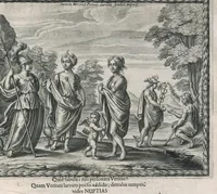 Picture 1 of 5 from Nuptiae Pelei et Thetidos renovatae, hoc est, Auspicatissimum Leopoldi I Romanor. imperat. semp. aug. ... et serenissimae Eleonorae Magdalenae Theresiae ... connubium : symbolicis deorum muneribus honoratum â tribus Societ. Iesu collegijs, Dusseldorpiensi, Marcodurano, et Monasteriensi Eiffliae, itemq[ue] Residentiâ Iuliacensi et 3 mission., anno quo LeopoLDVs seCVnDIS aVspICIIs et praeLIIs reCepIt a gaLLIs phILIppopoLIn (1676), leaf 10