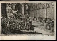 An illustration from Historisch verhael, of, Beschryving van de voyagie, gedaen onder de suite van den heere Koenraad van Klenk, extraordinaris ambassadeur van haer ho. mog. de heeren Staeten Generael en sijn hoogheyt den heere Prince van Orange, aan zijne zaarsche majesteyt van Moscovien : neven een pertinente beschrijvinge van het selve rijck ... : verciert met eenige koopere plaeten, en naeukeurigh beschreven (1677)