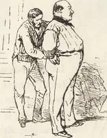 An illustration from La comédie de notre temps ... études au crayon et à la plume (1874)