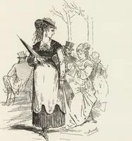 An illustration from La comédie de notre temps ... études au crayon et à la plume (1874)