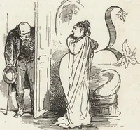 An illustration from La comédie de notre temps ... études au crayon et à la plume (1874)