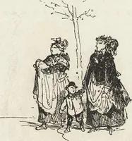 An illustration from La comédie de notre temps ... études au crayon et à la plume (1874)
