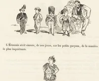 An illustration from La comédie de notre temps ... études au crayon et à la plume (1874)