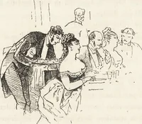 An illustration from La comédie de notre temps ... études au crayon et à la plume (1874)
