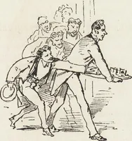 An illustration from La comédie de notre temps ... études au crayon et à la plume (1874)
