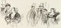 An illustration from La comédie de notre temps ... études au crayon et à la plume (1874)