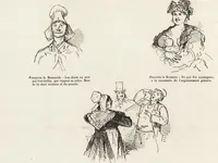 Picture 211 of 551 from La comédie de notre temps ... études au crayon et à la plume (1874), leaf 213