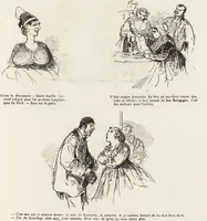 An illustration from La comédie de notre temps ... études au crayon et à la plume (1874)
