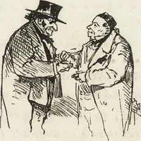 An illustration from La comédie de notre temps ... études au crayon et à la plume (1874)