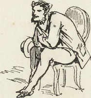 An illustration from La comédie de notre temps ... études au crayon et à la plume (1874)