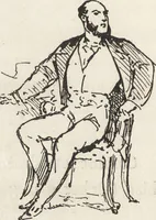 An illustration from La comédie de notre temps ... études au crayon et à la plume (1874)