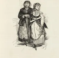 An illustration from La comédie de notre temps ... études au crayon et à la plume (1874)