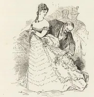 An illustration from La comédie de notre temps ... études au crayon et à la plume (1874)