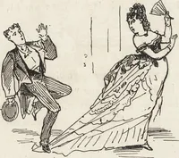 An illustration from La comédie de notre temps ... études au crayon et à la plume (1874)