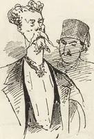 An illustration from La comédie de notre temps ... études au crayon et à la plume (1874)