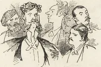 An illustration from La comédie de notre temps ... études au crayon et à la plume (1874)