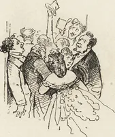 An illustration from La comédie de notre temps ... études au crayon et à la plume (1874)