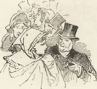 An illustration from La comédie de notre temps ... études au crayon et à la plume (1874)