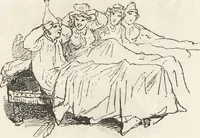 An illustration from La comédie de notre temps ... études au crayon et à la plume (1874)