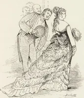An illustration from La comédie de notre temps ... études au crayon et à la plume (1874)