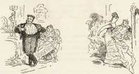 An illustration from La comédie de notre temps ... études au crayon et à la plume (1874)