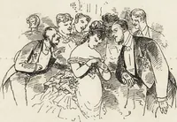 An illustration from La comédie de notre temps ... études au crayon et à la plume (1874)