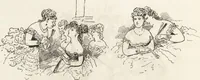 An illustration from La comédie de notre temps ... études au crayon et à la plume (1874)