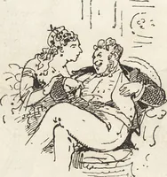 An illustration from La comédie de notre temps ... études au crayon et à la plume (1874)
