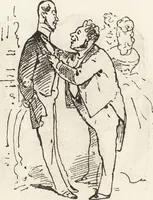 An illustration from La comédie de notre temps ... études au crayon et à la plume (1874)