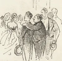 An illustration from La comédie de notre temps ... études au crayon et à la plume (1874)