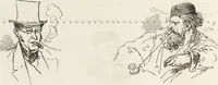 An illustration from La comédie de notre temps ... études au crayon et à la plume (1874)