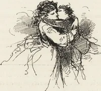 An illustration from La comédie de notre temps ... études au crayon et à la plume (1874)