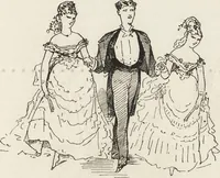 An illustration from La comédie de notre temps ... études au crayon et à la plume (1874)