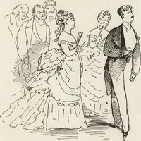 An illustration from La comédie de notre temps ... études au crayon et à la plume (1874)