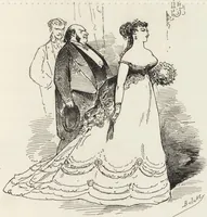 An illustration from La comédie de notre temps ... études au crayon et à la plume (1874)