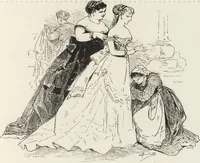 An illustration from La comédie de notre temps ... études au crayon et à la plume (1874)