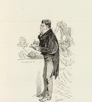 An illustration from La comédie de notre temps ... études au crayon et à la plume (1874)